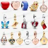 New Chinese Year of the Dragon charms designer bracelets for women jewelry gift Red Heart Arrow Murano Glass Dangle Charm DIY fit Pandoras bracelet necklace