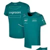 오토바이 의류 F1 2023 공식 팀 티셔츠 여름 라운드 목 짧은 슬리브 경주복 남성 커스텀 그린 셔츠 드롭 배달 자동 OTYQR