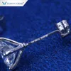 Modemesigner nya Moissanite Diamond Earrings White Gold Earring