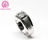 18k massief witgoud Prong Ring Vvs Moissanite diamanten ring
