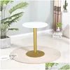 Woonkamermeubilair Nordic Light Luxe onderhandelingstafel Cafe Dessert Shop Metalen stoel voor binnen Home Decor Drop Delivery Tuin Dh1Dt