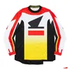 Vestuário de motocicleta Moto Racing Velocidade Rendição Primavera e Outono Cross-Country Roupas Bicicleta Equitação Camisa de Manga Longa Drop Entregar OT0NE