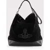 Viviennes Westwoods Hobo Suede Wandering Borsa di grande capacità Borsa da donna Sicchia a assi