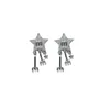 Stud Earrings 925 Silver Needle Zircon Stone Unique And High End Design Fashionable Personalized Exquisite Cool Style Trendy