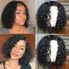 Baby hair Deep Wave Curly Bob 13x6 HD Lace Front Wig Human Hair 13x4 Lace Front for Black Women 5X5 Glueless Lace Closure Wigs