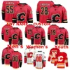 Calgary Flames Johnny Gaudreau Jersey Matthew Tkachuk Elias Lindholm Noah Hanifin Mark Giordano Ice Hockey Jerseys Custom ED 3449