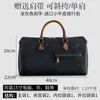 Duffel Bags Men's High-End Travel Bag äkta läder stor kapacitet Portable Boston Retro Kortavstånd Business Trip Bagage