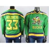 Mighty Ducks 21 Portman Jersey 33 Goldberg 44 Reed 96 Conway 99 Banks 66 Bombay geborduurde ijshockey-truien voor heren Ed 2000 8982