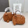 Bolso de bolos plisado de alta calidad Bolsos Boston Bolsos de cuero genuino bolsos de mujer Bolso sólido Bolsos de hombro tipo bandolera Nueva moda Bolso de mano Hobo para mujer