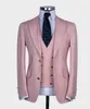 Ternos masculinos formais 3 pçs feito sob encomenda pico lapela fino ajuste homem blazer define festa de formatura casaco colete calça casamento roupas masculinas smoking