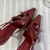 Patent leather slingback pumps metal buckle embellished sandals100mm Stiletto Dress shoes women's Luxury Designer pointed toe Evening Dress Party shoes