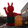 Toptan Özelleştirilmiş Paskalya Tavşanı Şişirilebilir Tavşan Etkinlik Dekorasyon Fabrikası Fiyatı Şişirilebilir Takım Park reklamı için ücretsiz baskı ile