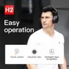 Cell Phone Earphones Bluedio H2 Wireless Bluetooth Headphones ANC Wireless Headset HIFI Sound Step Counting SD-Card Slot Cloud APP Earphone For MP3 YQ240120