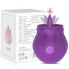 Seksspeeltjes Massager Rose Toy Vibrator voor vrouwen 7 standen Clitoris Tonglikken Vibrerende g-spot vibrators Seksspeeltje Koppels Tepelzuiger