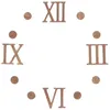 벽 시계 1 세트 시계 나무 번호 번호 diy 디지털 교수형 나무 로마 숫자 장식