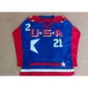 Vintage Team USA Mighty Ducks D2 Film Hokey 96 Charlie Conway 44 Fulton Reed 21 Dean Portman Formaları Ed Ucuz Kırmızı Mavi Alternatif 3863 6792 9345