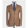 Ternos masculinos formais 3 pçs feito sob encomenda pico lapela fino ajuste homem blazer define festa de formatura casaco colete calça casamento roupas masculinas smoking