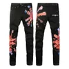 denim jeans zwarte gescheurde broek mode skinny kapotte stijl fiets motorfiets rock revival jean