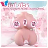 A Half body silicone doll Huan Se New Explosive Breast Body Inverted Silicone Solid Doll Aircraft Cup Men's Masturbation Equipment Sexual Products 9P15