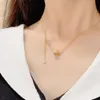 Mode Echte Puur Geel Gouden Ketting Sieraden Vrouwen Dames Bruids Verloving Bruiloft Kettingen