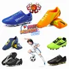 Hoogwaardige 2024 Sport Designer's Outdoor Selling Hot Blooded Football Heren Wit Roze Verpakt Luchtkussen Anti Slip Schoenen 79798