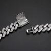 Schmuckdesigner Pass Diamond Tester 12mm 14K 18K 925 Sterling Silber VVS Baguette Moissanit Iced Out kubanische Gliederkette Halskette für MännerHipHop