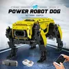 Blokken MOLD KING 15066 RC Technische Robot Speelgoed Power Dynamics Grote Hond Model AlphaDog Bouwstenen Bakstenen Kinderen Verjaardagscadeautjes 240120