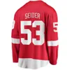 Hockey Jersey Detroit Moritz Seider Red Lucas Raymond Daniel Sprong Joe Veleno David Perron J.T. Compher Andrew Copp Jake Walman Wings Justin Holl 3935 6016