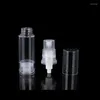 Storage Bottles 50pcs Lotion Pump Vacuum Cosmetic Sample Packaging Transparent Clear Empty Plastic Spray Atomzier Airless Bottle 5ML 10ML