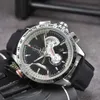 Chronograph Luxus Herren Tag Uhr Quarz Chronograph Uhren Mehrere klassische Stahlband drei Augen Multifunktions-Chronograph automatischer Kalender