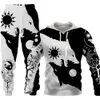 Męskie bluzy projektant bluzców z kapturem Pantie Męsak Sweter Wolf King Hooded Swater Zestaw Morelit Tracksuit Men Tiger Hoodie Street Tide Hellstar Hoodie Hoodie Hoodie