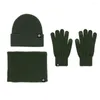 Baretten Elastische hoed Wintersjaal Handschoenen Set Warme antislipbescherming voor nek Hoofd Handen Gezellige winddichte buitenfietsmuts