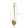 Coffee Scoops 1-6pcs en acier inoxydable Spoon's Nest Honey Signring Rose Heart en forme de cuisine en forme de cuisine