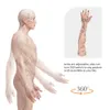 Modello da 121 cm con punti cinesi Corpo umano Agopuntura Moxibustione Manichino in silicone Attrezzatura didattica medica cinese