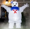 Outdoor activities Halloween balloon inflatable Ghost busters Stay Puft Pop up Marshmallow Man with free air blower for party decoration NO Lights