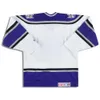 カスタムカスタマイズされたヴィンテージ1999-02 LA Kings＃20 Luc Robityille CCM Jersey＃4 Rob Blake Home Away Black White Hockey Jersy