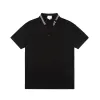 Mens Polos skjorta designer polos skjortor för man mode fokus broderi strumpor tartan design tryckmönster kläd tee svart och vita mens t shirt size m-3xl