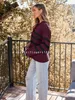 Maglioni da donna Autunno Donna a righe Moda 2023 Maglioni con colletto Abiti oversize Maglia pullover Tunica Top