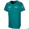 MOTORCYCLY APARELHO F1 2023 Driver de equipe oficial T-shirt FormA 1 Racing Sleeve Short Fãs Summer Moda Green Jersey Custom OT8RF