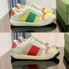 Designer Screener Canvas Black Suede Mini White Red Stripes Suede Butter Leather Green Distressed Dirty men women casual shoes Sneaker 35-44