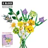 Blocks Creative Bouquet Building Block Bricks Ornaments City Romantic Home Decoration Friend DIY Flower Toy Children Girl Holiday Gifts 240120