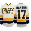 Hanson Brothers 16 17 18 Dunlop Reggie 7 Denis Lemieux 1 Chief Slap Shot Hóquei Jersey S-3XL 100% Ed 4760 2336