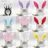 Party Hats Easter Bunny Ears pannband Plush Rabbit Ears Bunny Girl Cosplay Costume Easter Dekoration 2024 Bunny Headwear Hair Accessories YQ240120