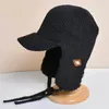 Berets Winter Trooper Trapper Hat z gogle termiczne ucha cieplejsza wiatwiarzy baseballowy czapkę narciarską do stosu