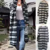 Pulls pour femmes 2024 Long Cardigan Solide Femmes européennes et américaines Tricots Cardigan Pull Femmes