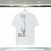 デザイナーTシャツ女性メンズTシャツプラスカサブランシャツハイストリートファッショングラフィックティークラシックパターンプリントプリントルーズカジュアルカジャサブランカTシャツ