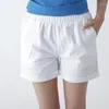 Women's Pants Candy Color Beach Shorts Women Summer Elastic Waist Loose Wide Leg Home Sweat Cotton Bottoms Korean Fashion