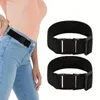 Belts 2 Pieces No Buckle Elastic Belt Waist Clothing Accessory Waistband Lightweight Without For Travel Everyday Wear