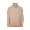 Women's Sweaters Solid Turtleneck Sweater 2024 Euro-American Fall-Winter Loose Knitwear Ins Pullover Sweater Women