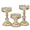 Candle Holders Candlestick Crystal Glass Holder Dining Table Candlelight Dinner Home Modern Wedding Gift Decoration Storage Tray